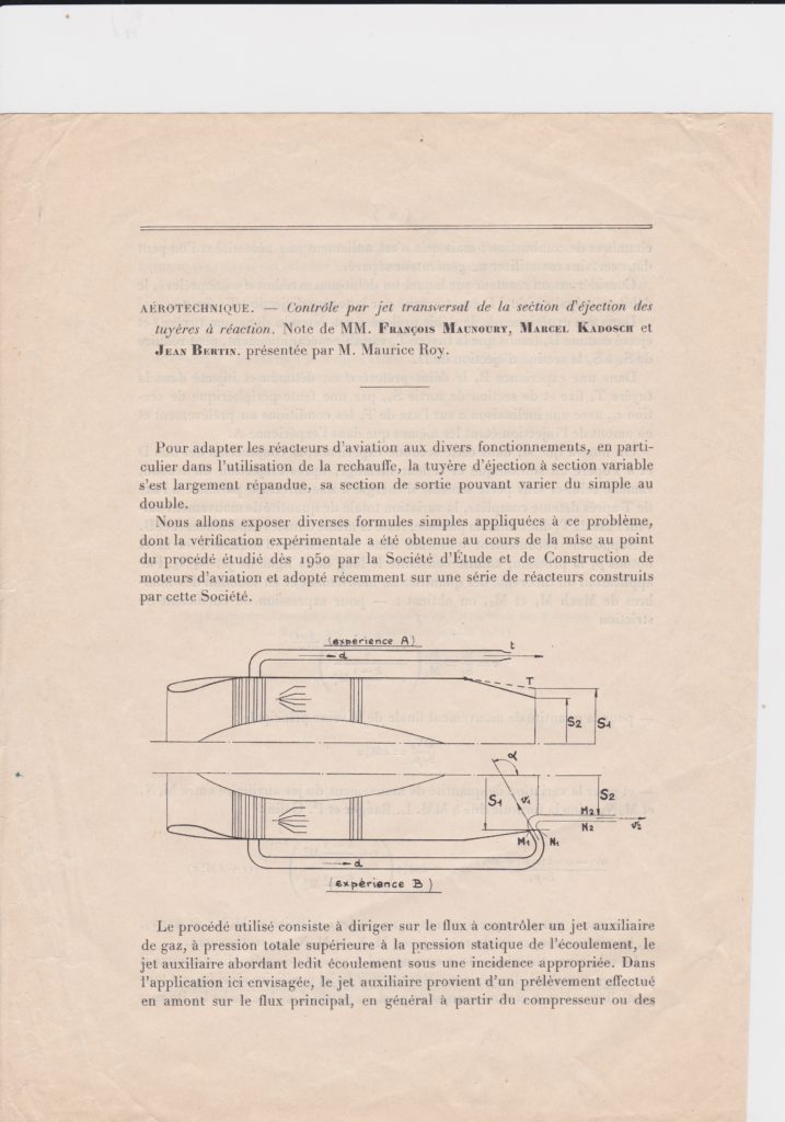 Comptes rendus de l'Académie des Sciences, t.241, p. 623-624, 22/08/1955