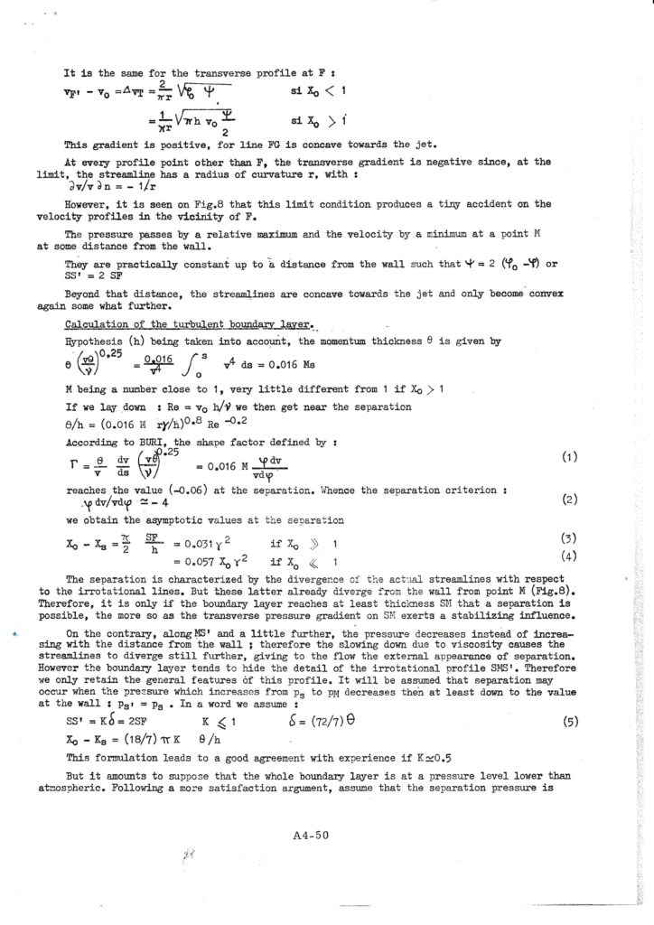 The curved wall effect, Cambridge Fluidics conference, 5/01/1967